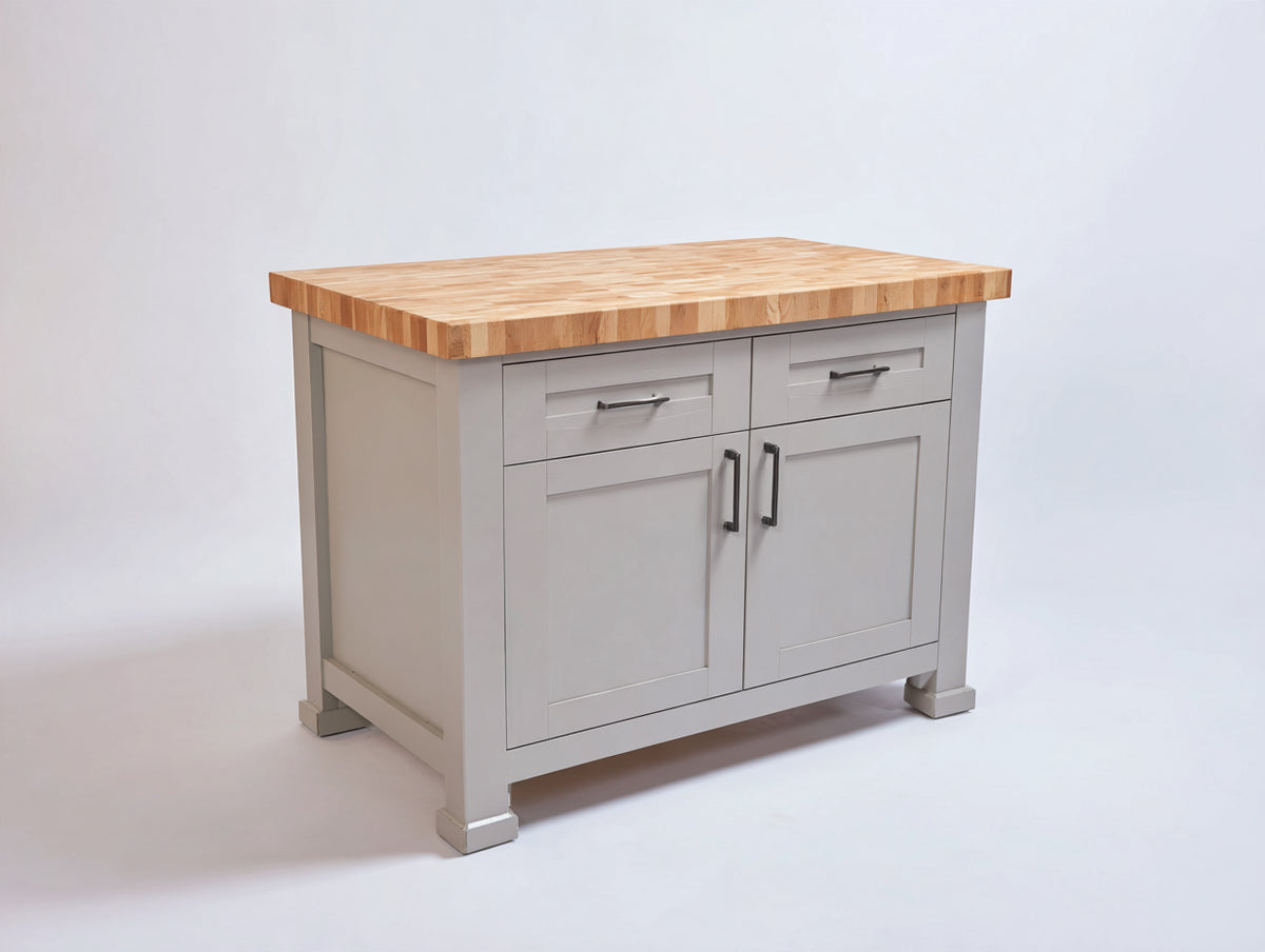 Credenza - Legno-MDF-Metallo - 120x55x95 cm - Grigio chiaro-Naturale - Stile moderno funzionale