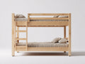 Letto a castello - legno - 205x105x170 cm - naturale - stile nordico salvaspazio